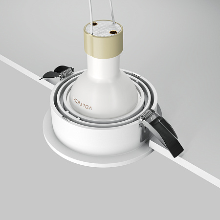 Светильник встраиваемый Maytoni Atom DL113-GU10-01-RD-W