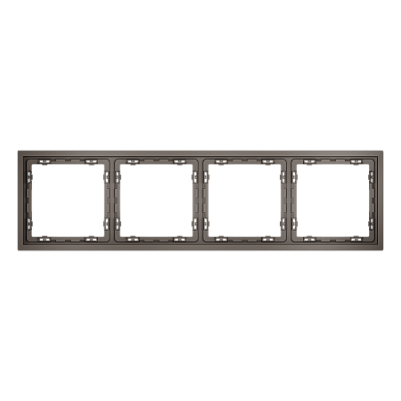 Рамка пластиковая на 4 поста Voltum S70 (капучино) VLS100414 Рамка пластиковая на 4 поста Voltum S70 (капучино) VLS100414