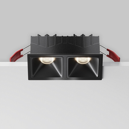 Светильник встраиваемый светодиодный Maytoni Alfa LED DL043-02-10W4K-SQ-B-1 Светильник встраиваемый светодиодный Maytoni Alfa LED DL043-02-10W4K-SQ-B-1