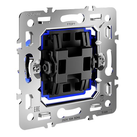Механизм перекрестного переключателя одноклавишного 10А Voltum S70 VLS0105M