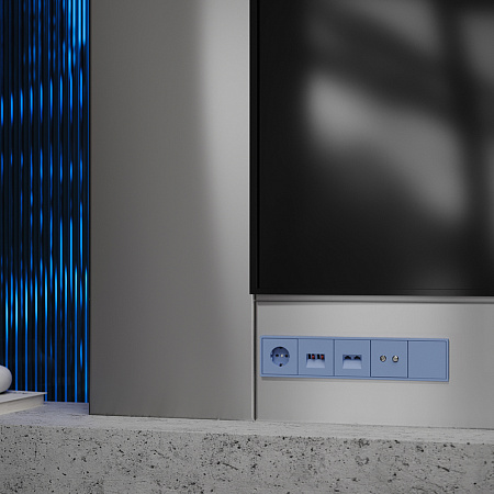 Заглушка с суппортом Voltum S70 (деним) VLS080115 Заглушка с суппортом Voltum S70 (деним) VLS080115