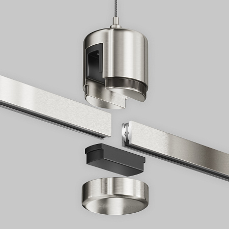 Подвес тросовый Hang с прямым коннектором питания платина Maytoni Flarity Accessories for tracks TRA157SW-IPC1-PT Подвес тросовый Hang с прямым коннектором питания платина Maytoni Flarity Accessories for tracks TRA157SW-IPC1-PT