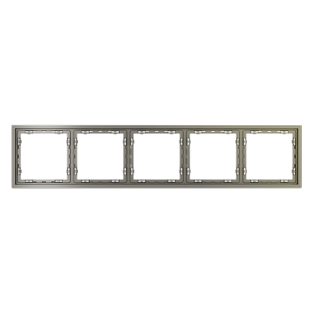 Рамка пластиковая VOLTUM S70 на 5 постов, (шелк) VLS100504