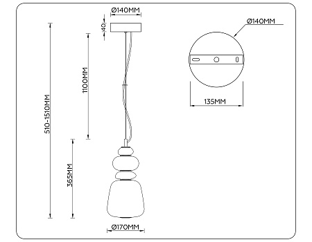 Светильник подвесной светодиодный High light LH53162 Светильник подвесной светодиодный High light LH53162