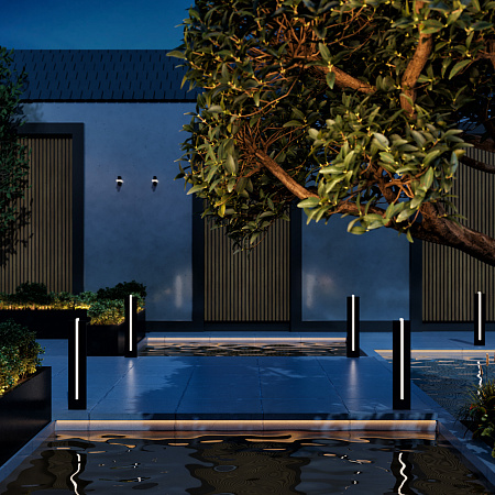 Уличный ландшафтный светодиодный светильник Maytoni Line O484FL-L15GF3K