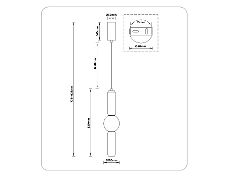 Светильник подвесной светодиодный Ambrella light HIGH LIGHT LH11023