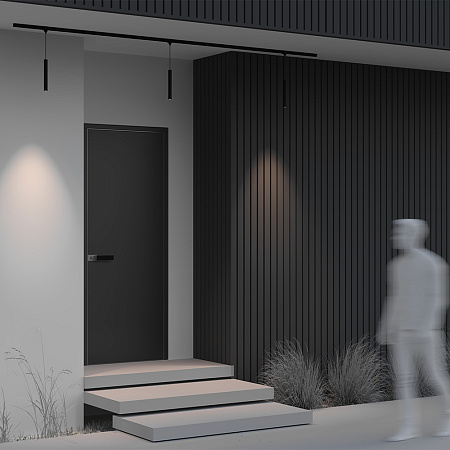 Трековый уличный магнитный светодиодный светильник  Maytoni Elasity Focus O-TR01-1-P-8WB3K