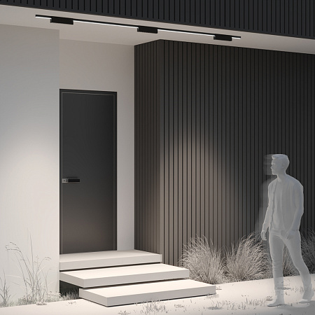 Трековый уличный магнитный светодиодный светильник  Maytoni Elasity Points O-TR01-3-S-20WB3K