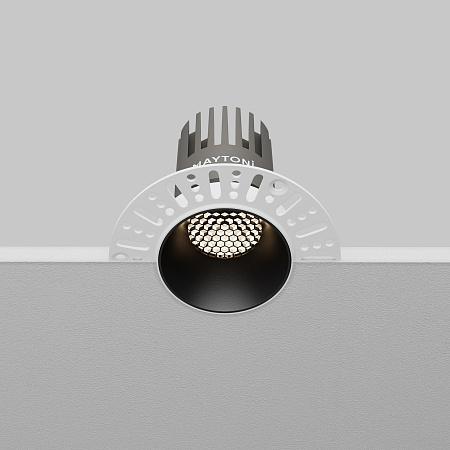 Светильник встраиваемый светодиодный Maytoni Dip DL124-10W-4K-TRS-B