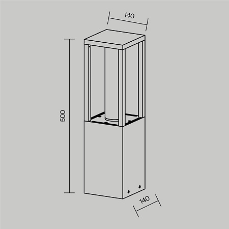 Уличный ландшафтный светодиодный светильник Maytoni Expo O480FL-L12B3K