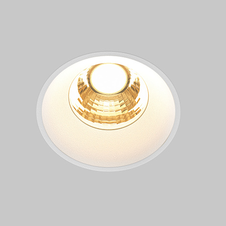 Светильник встраиваемый светодиодный Maytoni Round DL058-7W2.7K-TRS-W