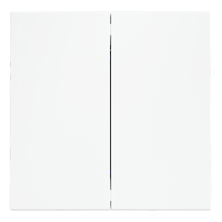 Выключатель двухклавишный перекрестный встраиваемый 10А Voltum S70 (белый) VLS020502