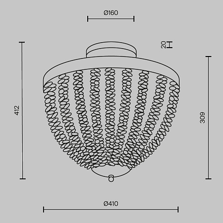 Светильник потолочный Maytoni Intrigue MOD440CL-03BS
