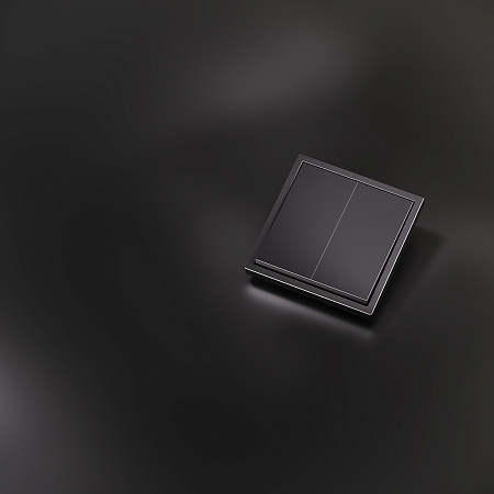 Клавиши для выключателя/переключателя двухклавишного Voltum S70 METAL (антрацит) VLSM000312